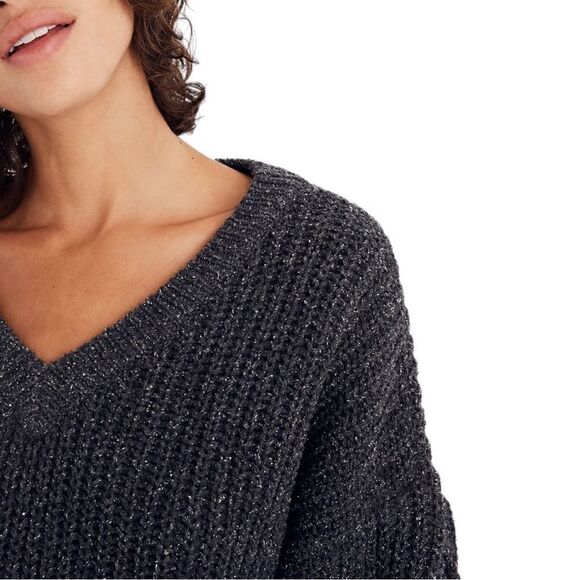 Madewell Pleated Sleeve Pullover Sweater - Picture 4 of 11